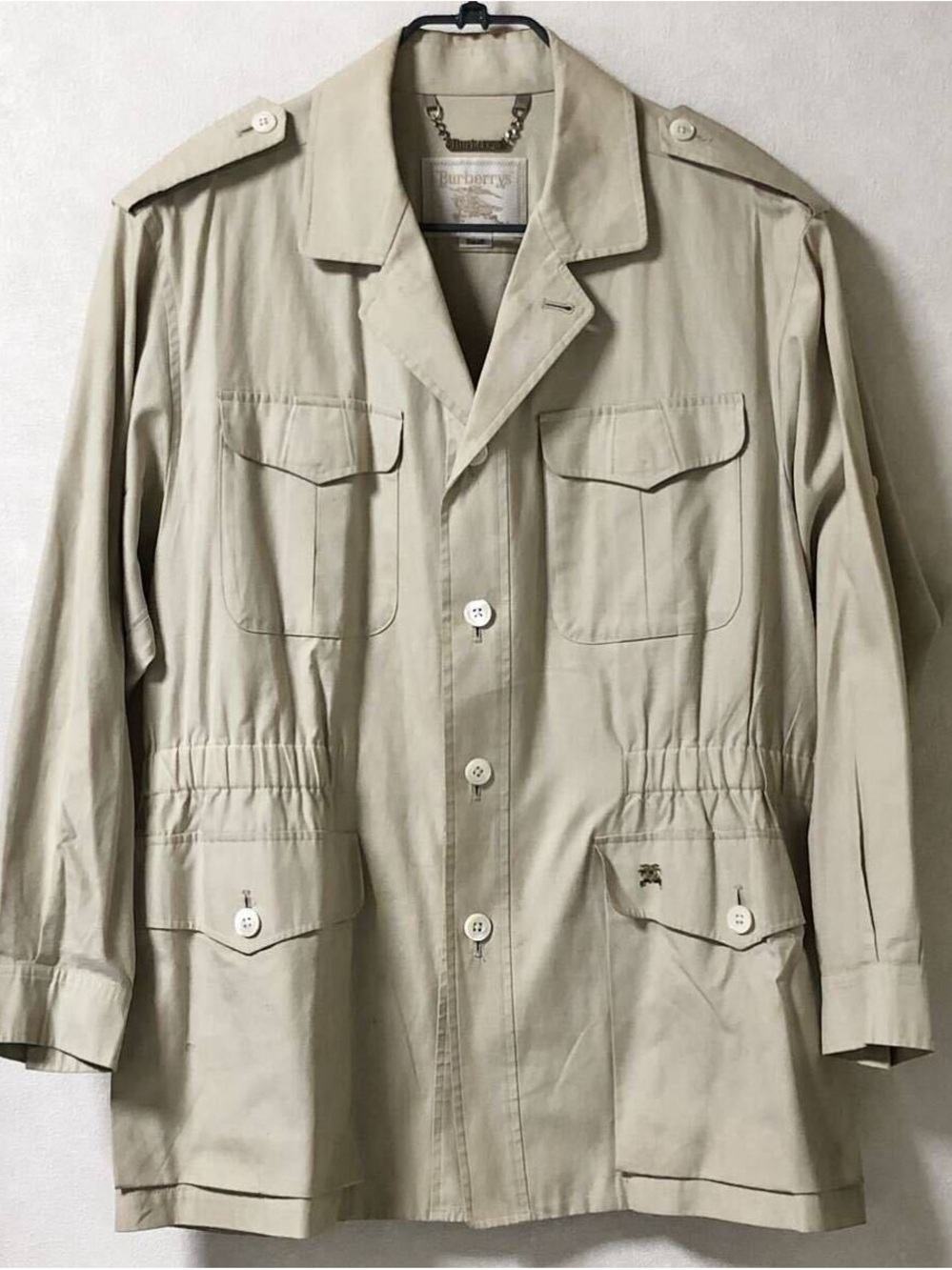 Burberry Khaki Cotton Military Field Jacket